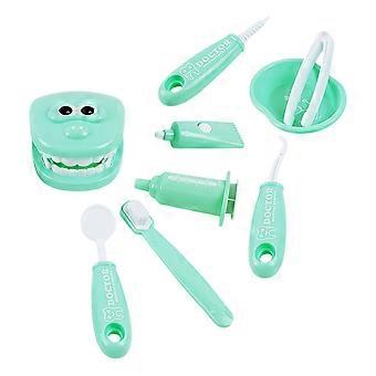 Xiaoyisheng Kids Dentist Toy Pretend Play Toy 1Set Green Plastic