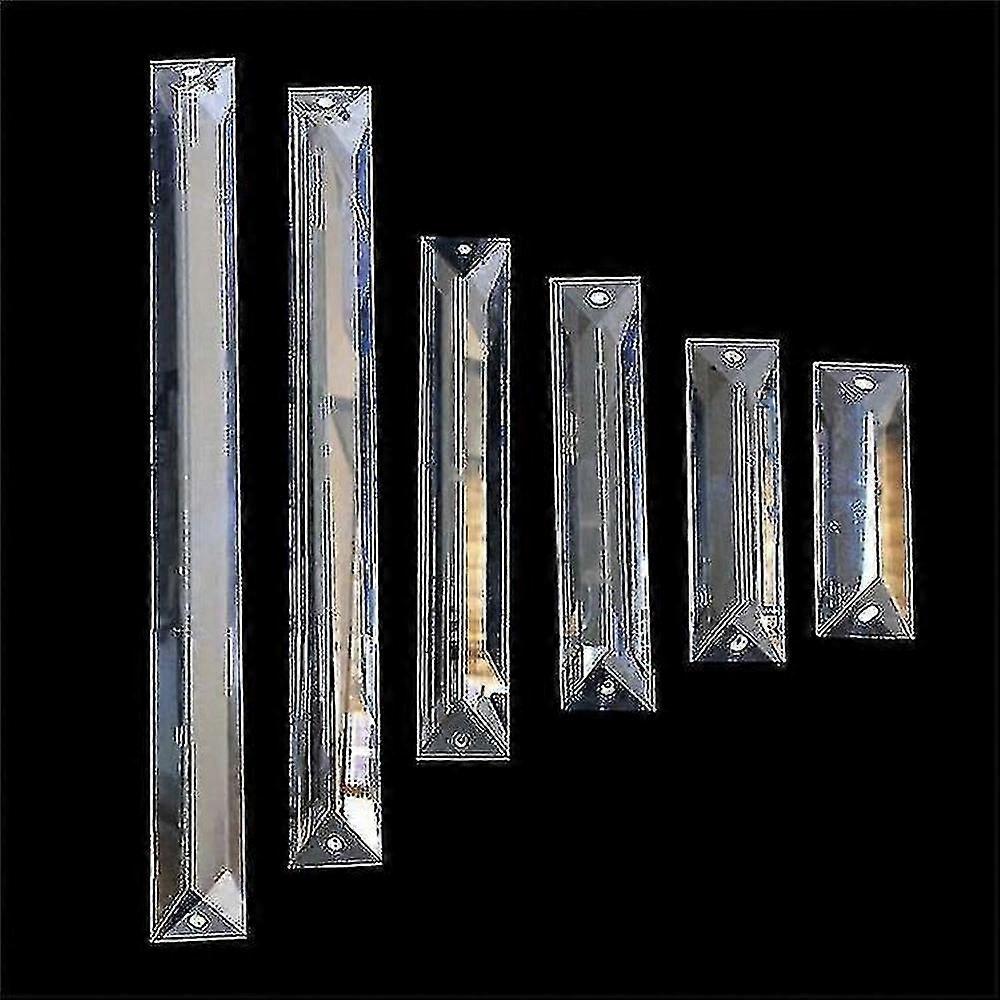 Hanging Crystal Chandelier Prism Drop Pendant Compatible with Lighting, Rectangle Shape