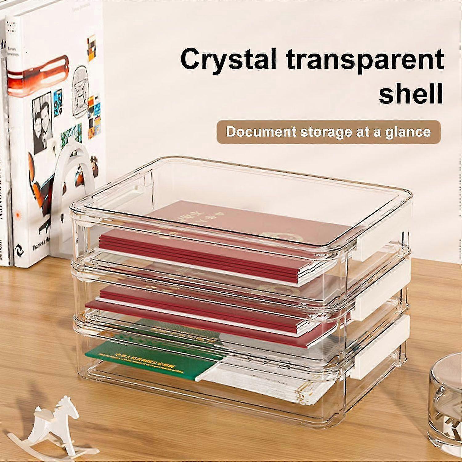 Dustproof PET Document Box With Grip Handle