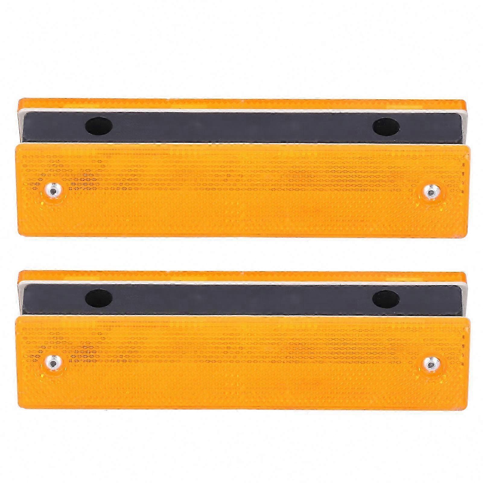 Highway Traffic Warning Road Stud Marker, 2PCS Rectangle Reflective