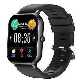 ZL54C Smart Watch with Bluetooth Calling, Activity Tracking and Smart Notifications, Black, Silicone Band