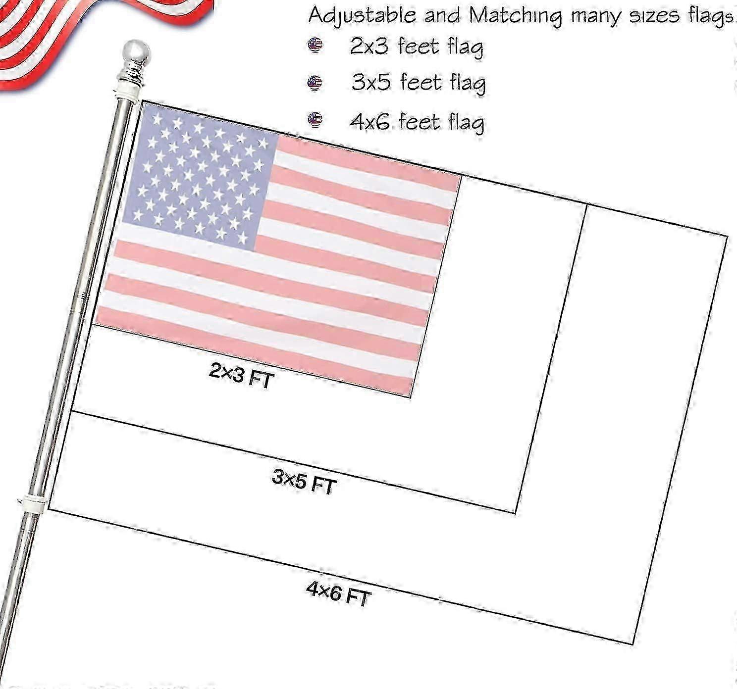 Stainless Bracket Aluminium Wall Flagpole