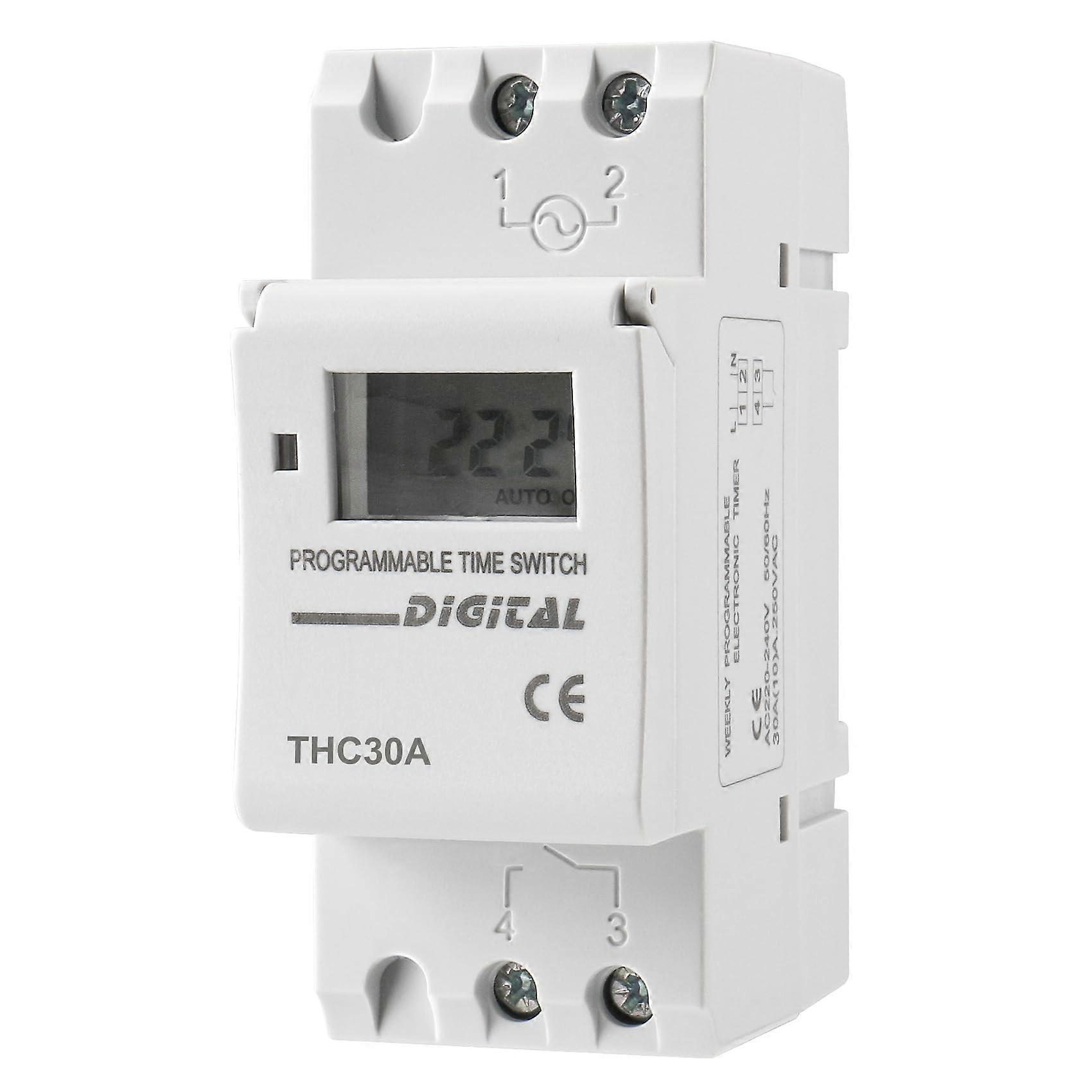 Digitale LCD Power Weekly programmeerbare timer, 30 A