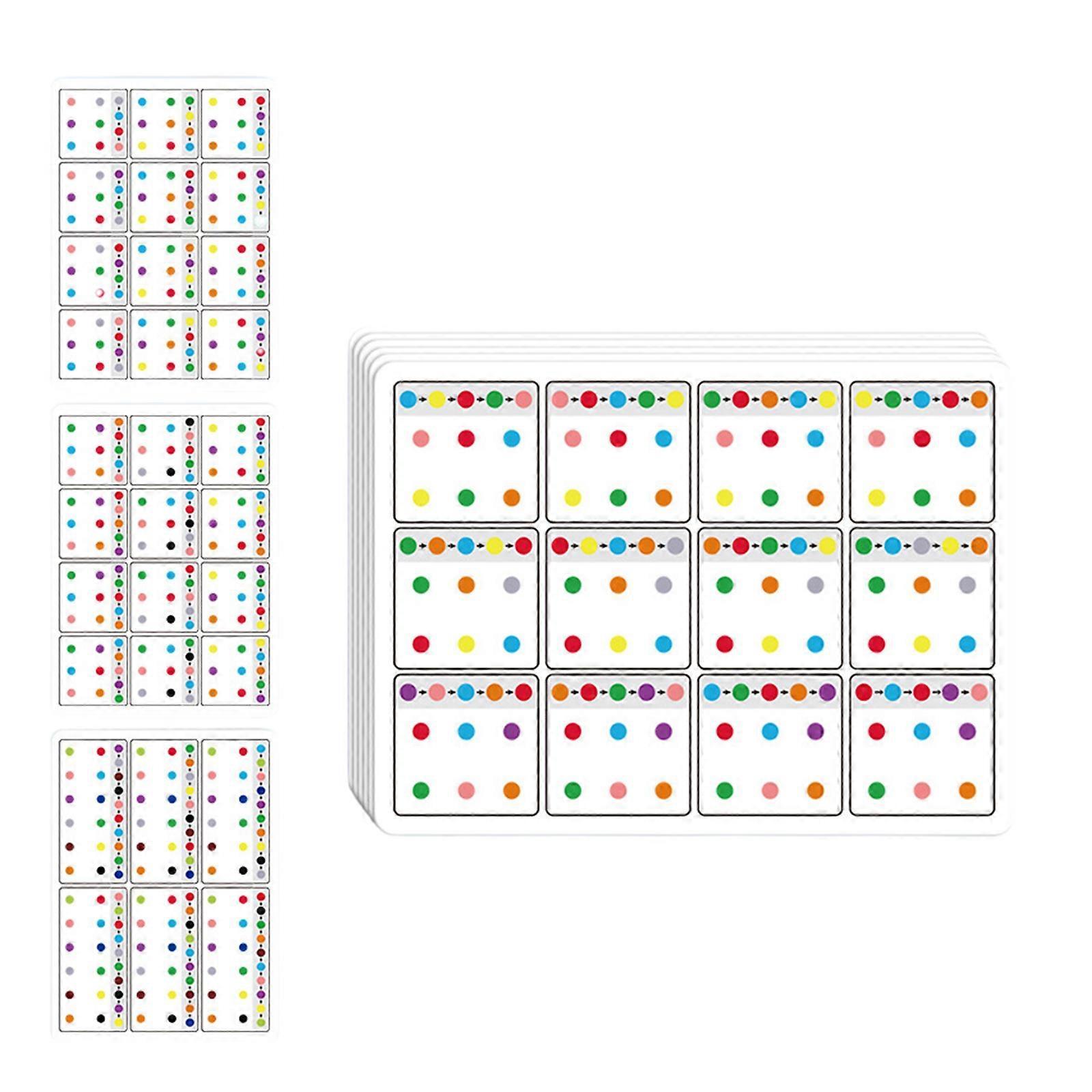 6 Pcs Dot Pattern Tracking Cards
