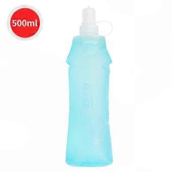 Collapsible TPU Water Bottle, Soft Folding Flask for Running, Camping & Hiking, Sport Water Bag