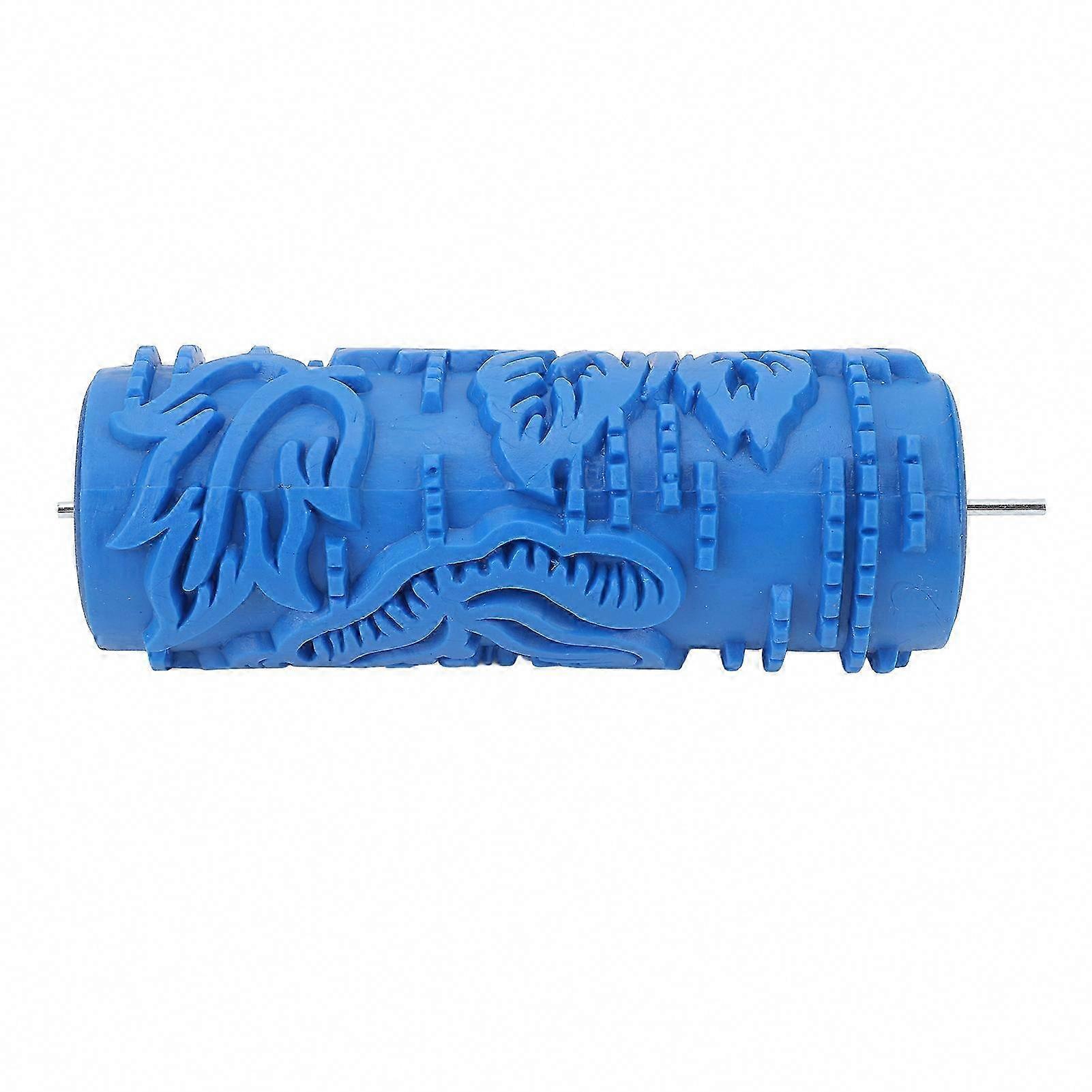 5in Pattern Paint Roller for Walls, Clothes & Blankets - Decorative Texture Art Roller with Soft Eming