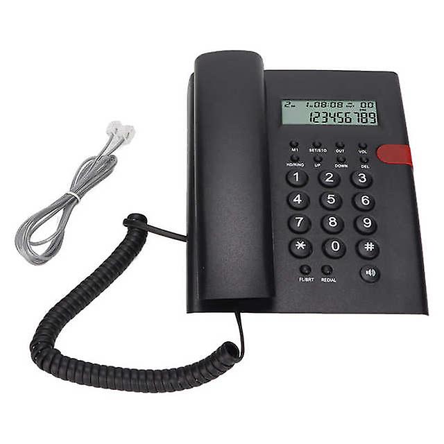 Home Landline Phone Desktop Corded Fixed Phone Caller Id Function Hands Free Calling Wired Phones For Home Office Hotel
