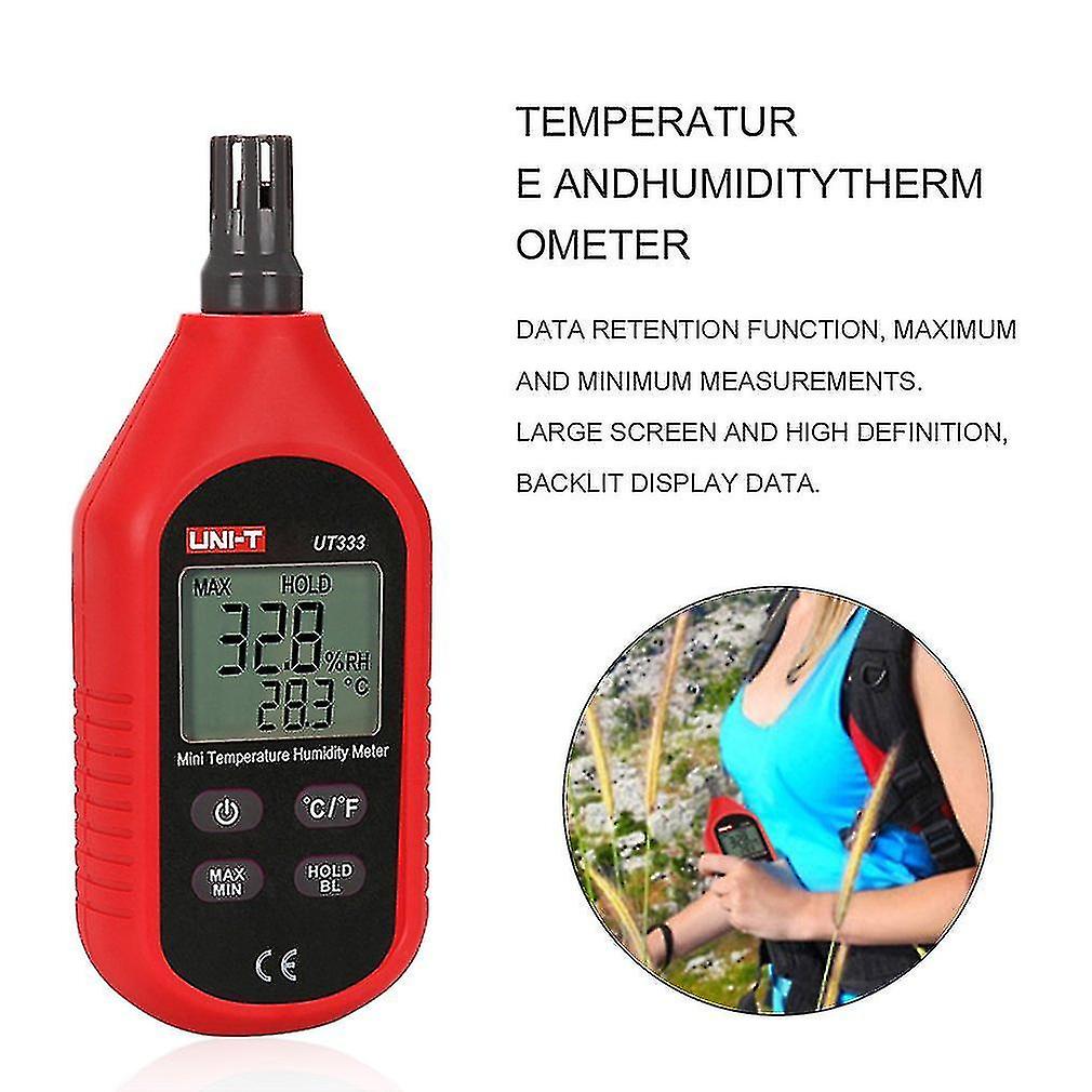 Uni-t Mini Thermometer Hygrometer Lcd Digital Temp Test Humidity Meter