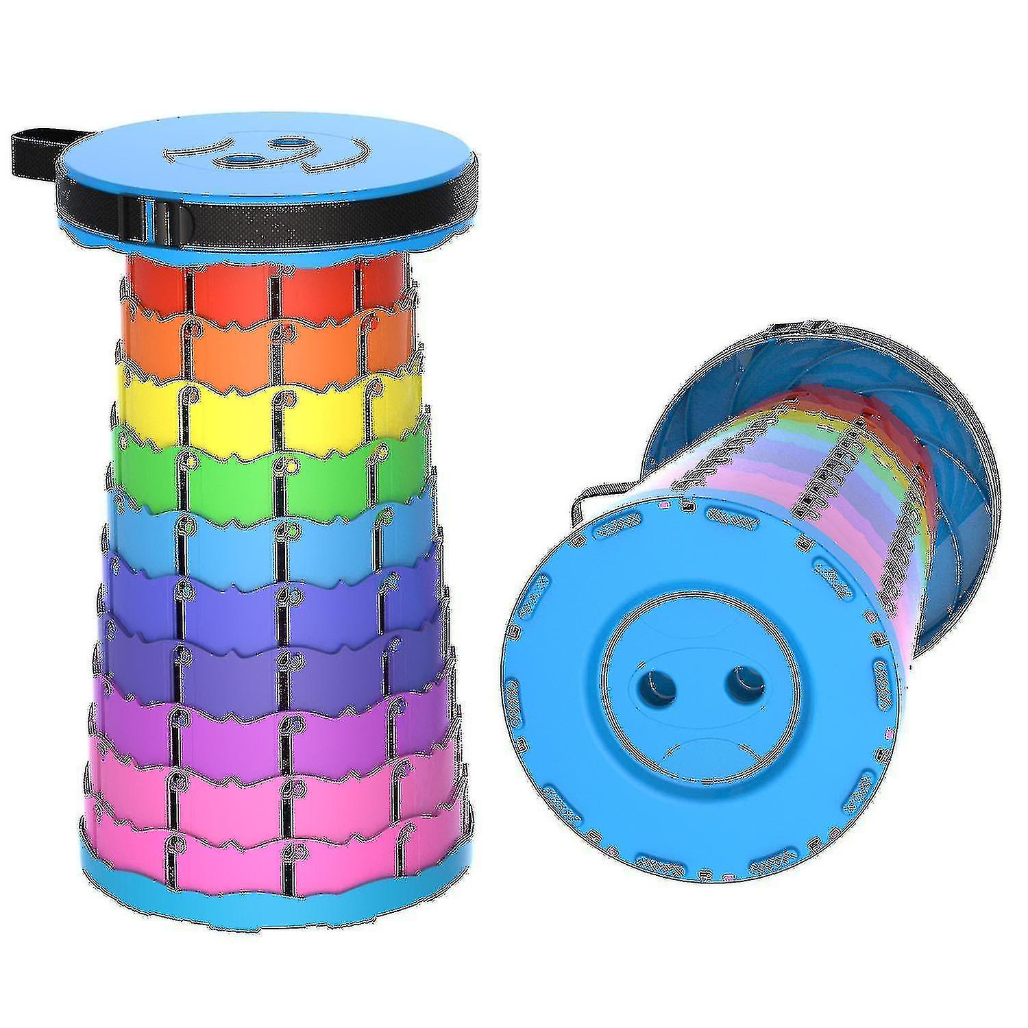 Portable Telescopic Stool Sturdy Collapsible Stoolsrainbow