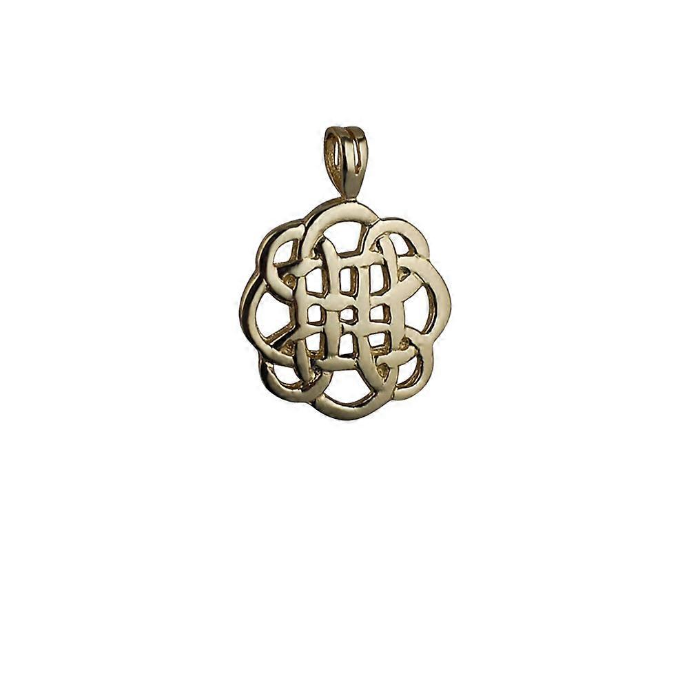 9ct Gold 20mm round Celtic Pendant