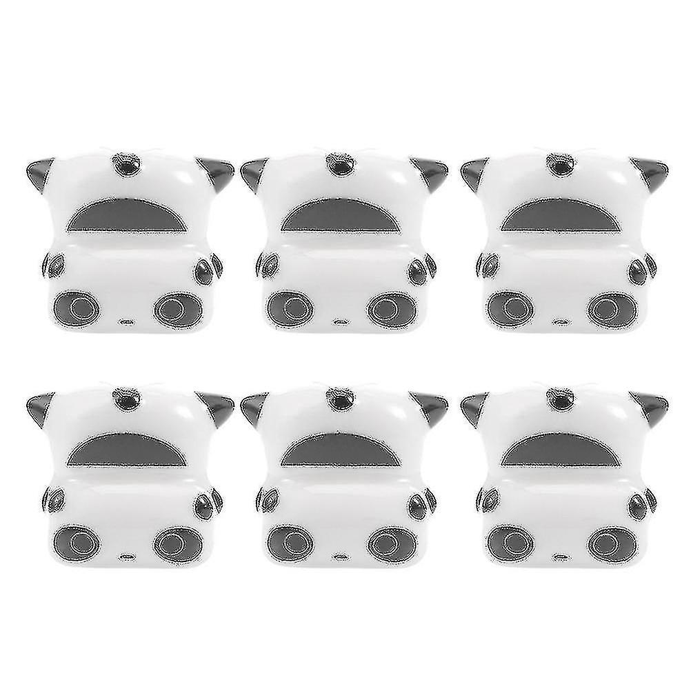 6pcs Adorable Ceramic Panda Chopsticks Rest Rack Stand Chopstick Holder
