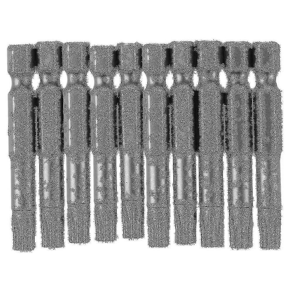 6mm T30 Head 50mm Long Magnetic Torx Screwdriver Insert Bits Tool 10 Pcs