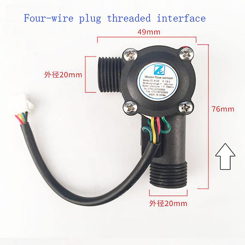 Water Heater Wall-hung Boiler Accessories  Flow Sensor Hall Meter Dispenser 4 Points Temperature