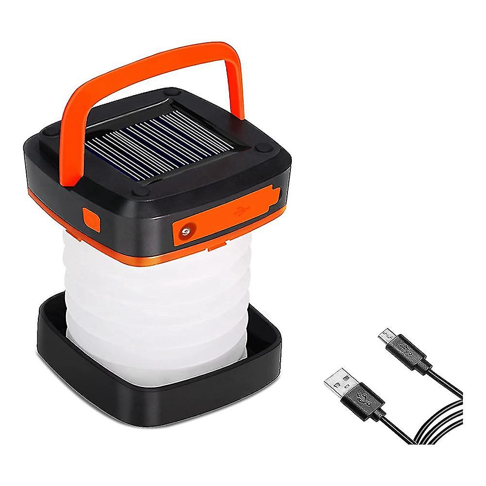 Solar Powered Led Camping Lanterns-usb Rechargeable Emergency Lights-collapsible Camp Lanterns For