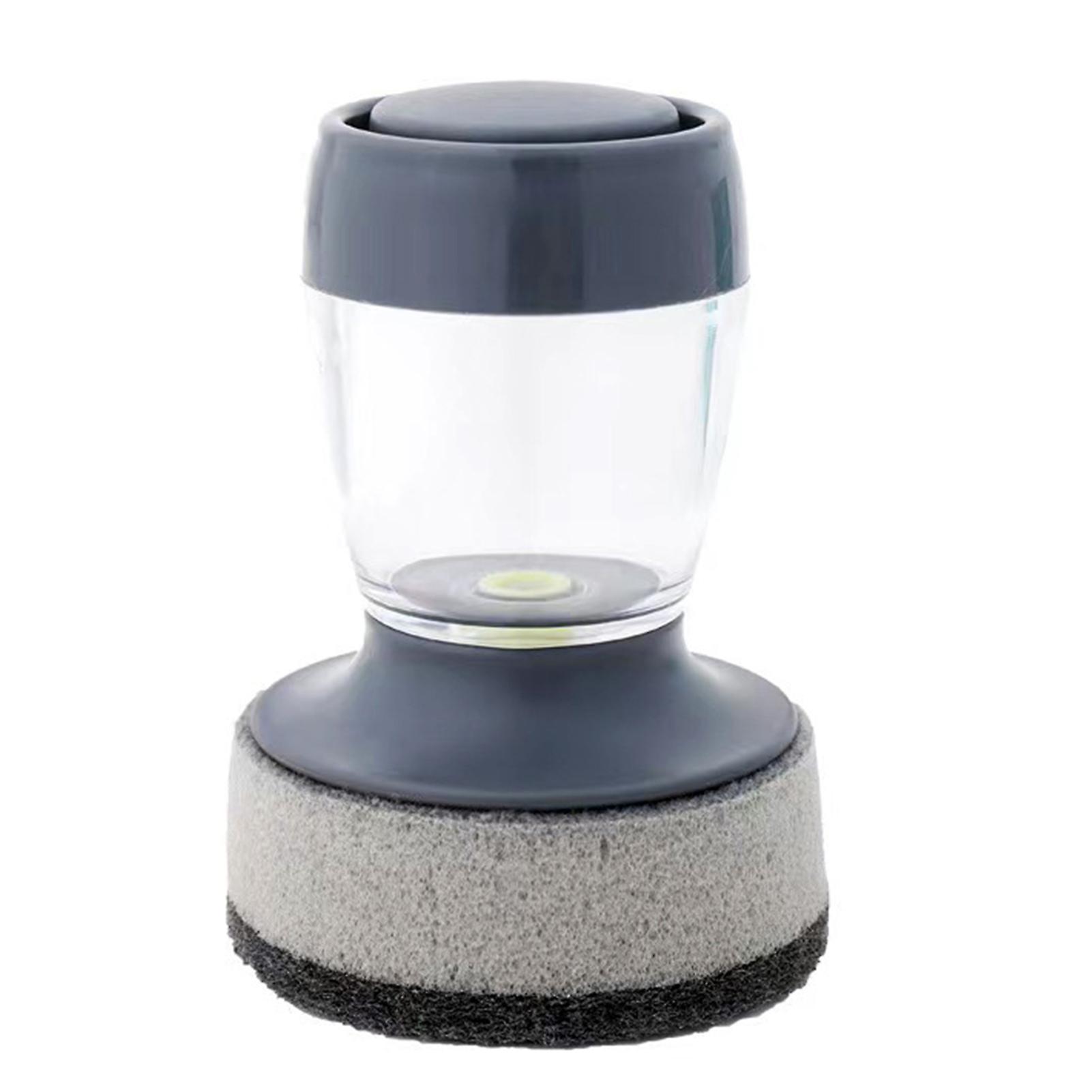 Dish Brush With Soap Dispenser Set Easy To Brush Off Stain Save Effort And Worry Suitable For Pot Pan Plate Cleaning