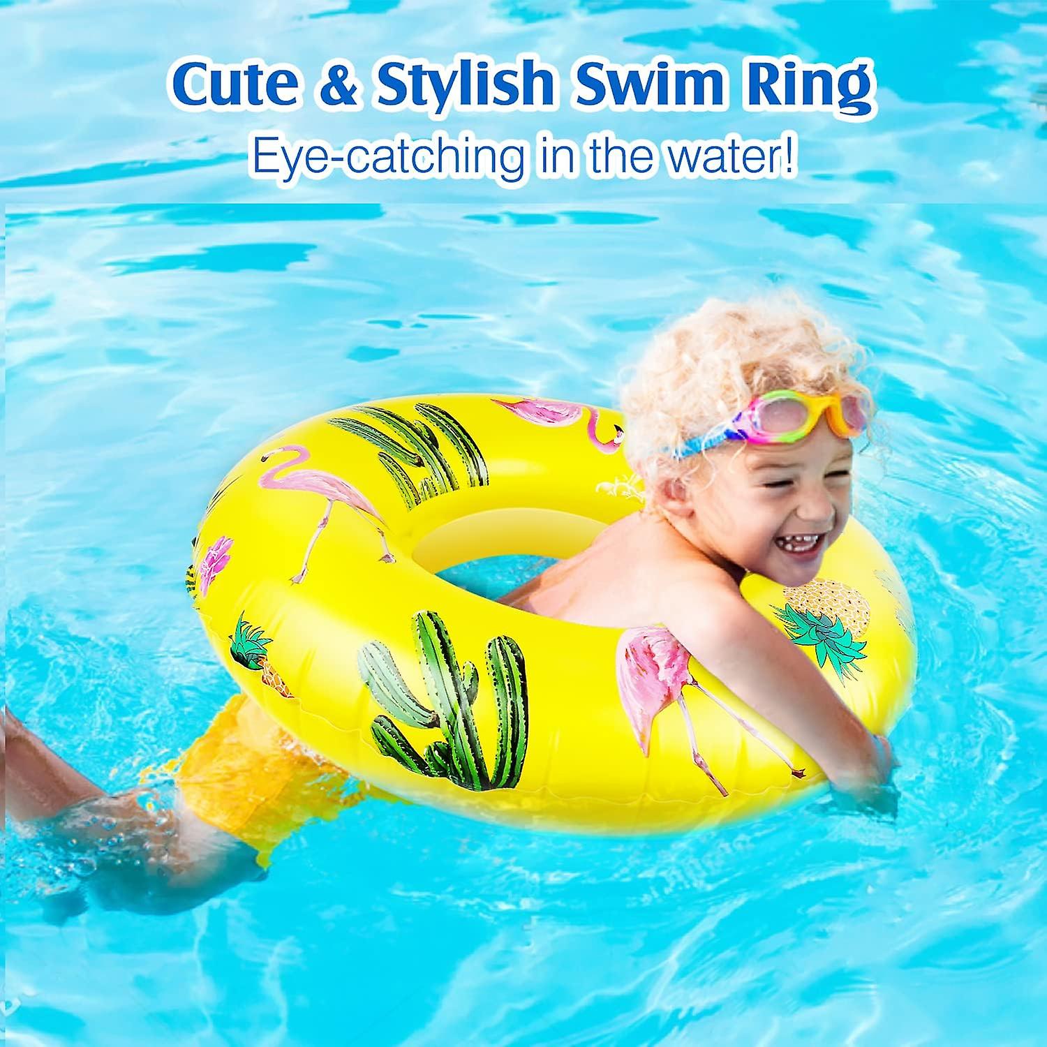 Swim Rings With Glitter, Inflatable Pool Float Swimming Pool Float Tube ...
