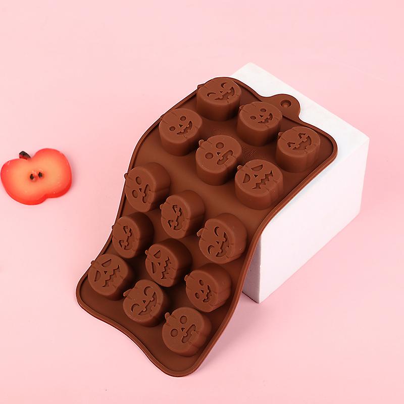 1pc Silicone Chocolate Molds Diy Halloween Pumpkin Cake Decor Baking Mold