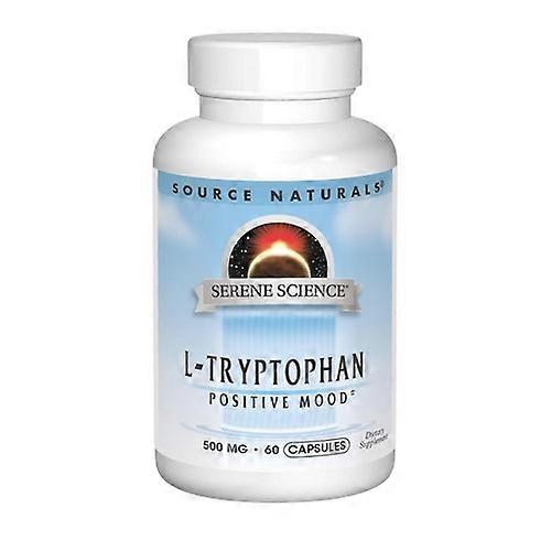 Source Naturals Serene Science Label L-Tryptophan,500mg ,60 Caps (Pack of 1)