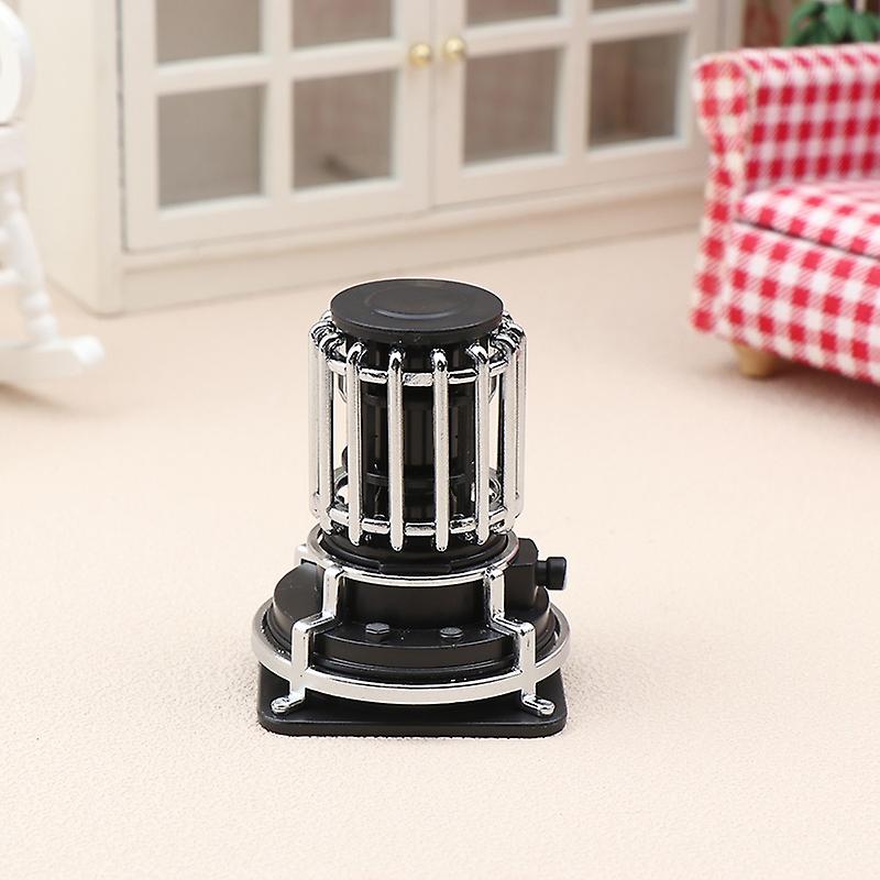 1:12 Dollhouse Miniature Led Glowing Stove Model Heater Furniture Home Decor Toy