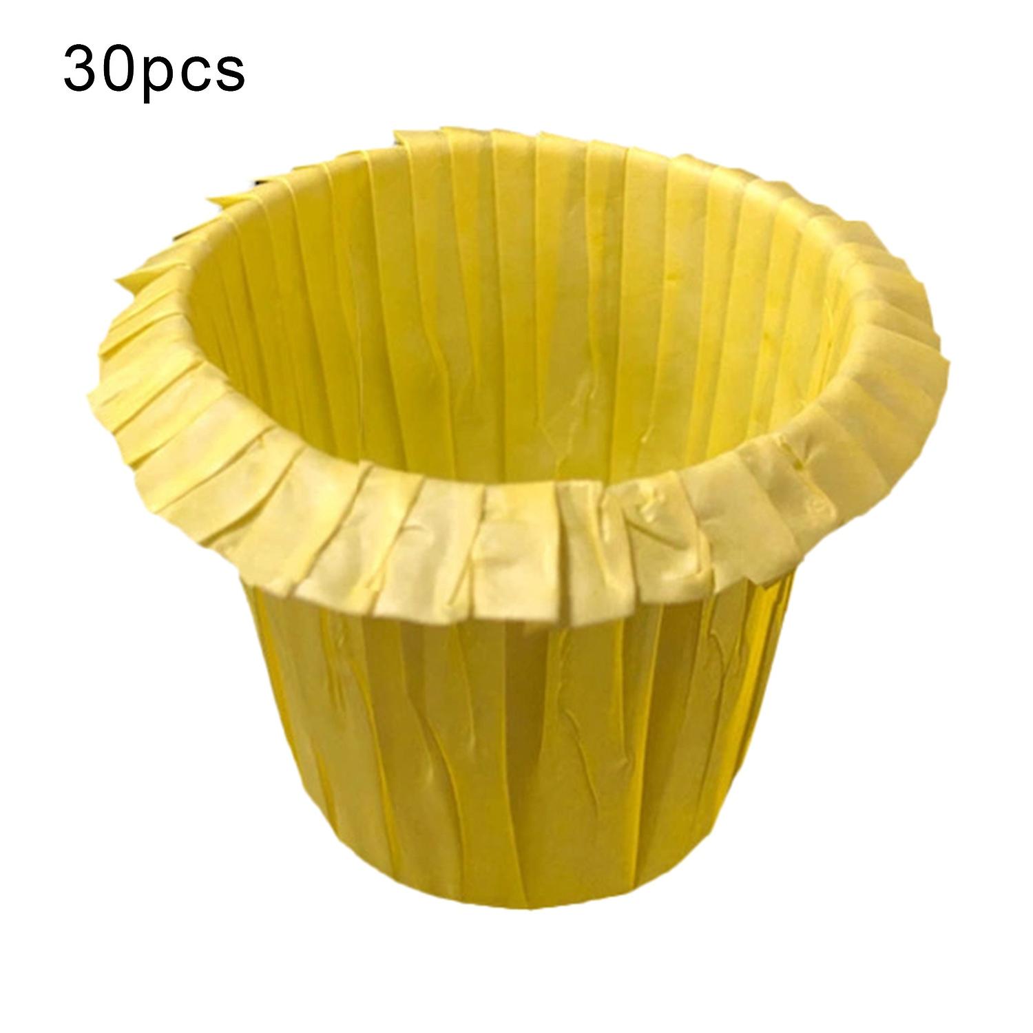 ZHOUBA 30Pcs Cupcake Liners Non-stick Disposable Oil-proof Paper Anti-fade Muffin Baking Cups