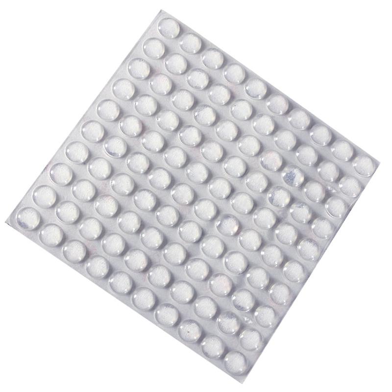 100PCS Self Adhesive Rubber Feet Clear Semicircle Bumpers Door Buffer Pad