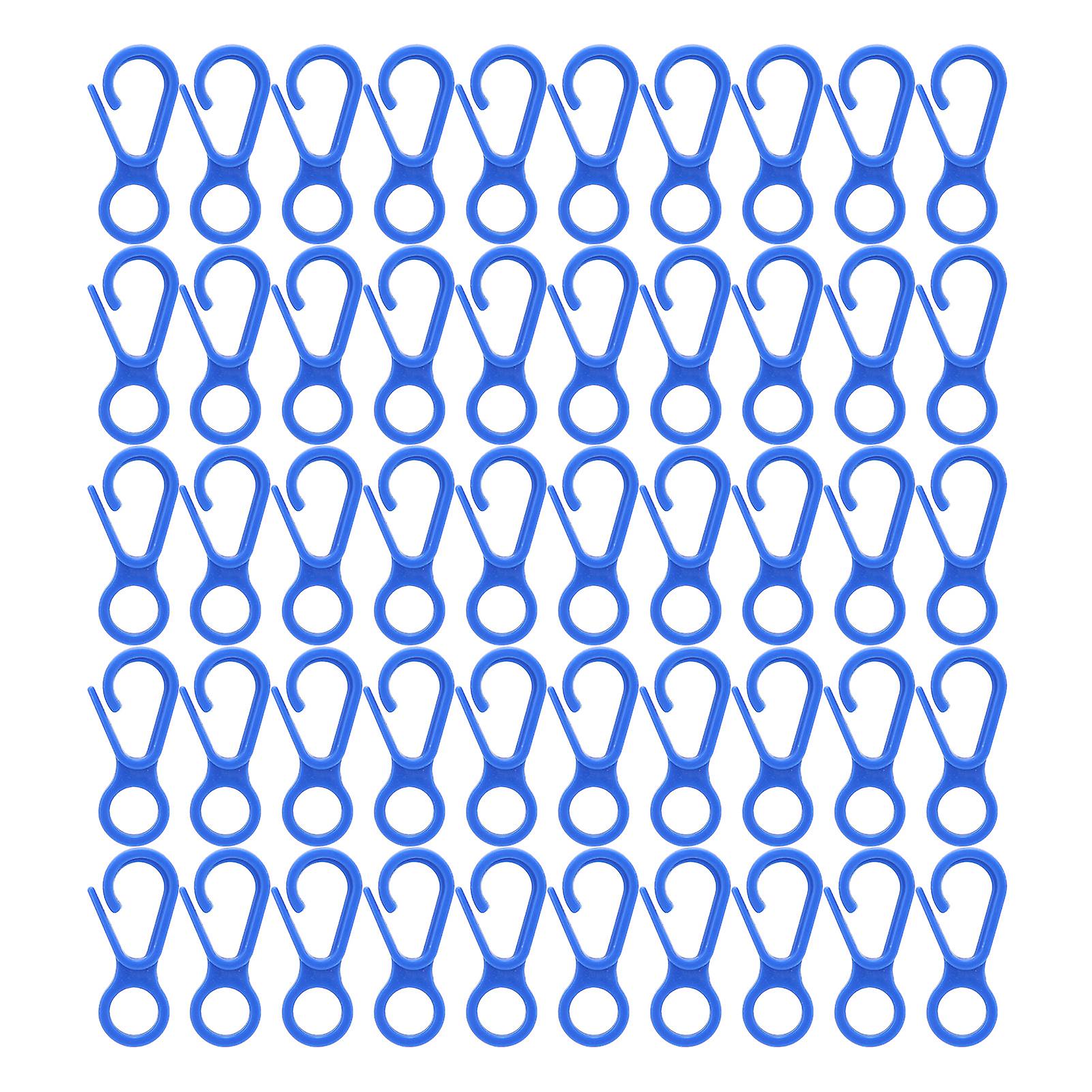 Lobster Claw Clasps - 50pcs Hard Plastic Hooks for DIY Toys and Key Rings