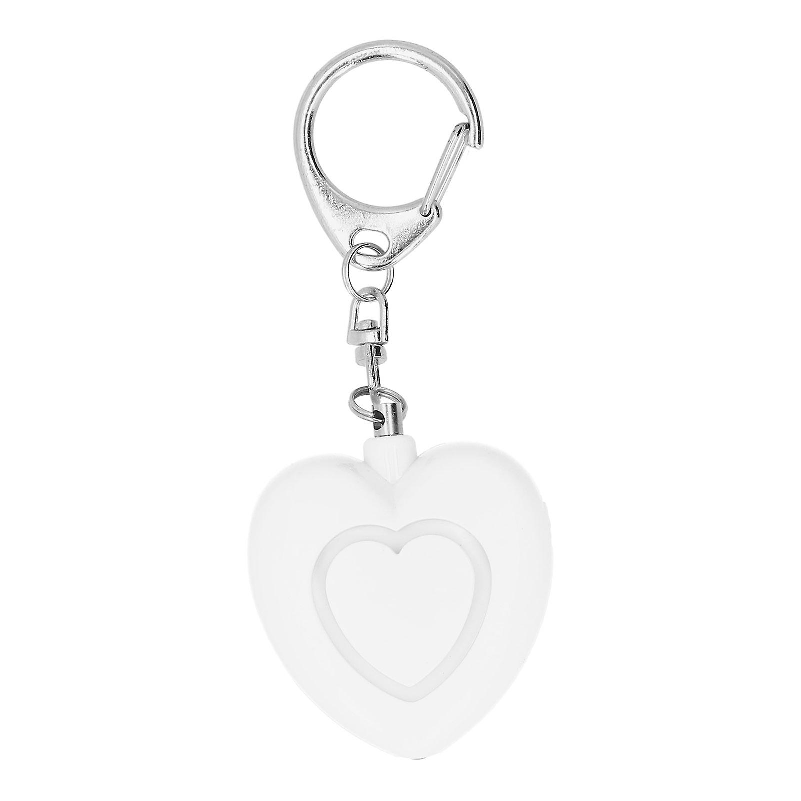 Heart-Shaped 130dB Self-Defense Keychain Alarm: Portable Security Tool for Women
