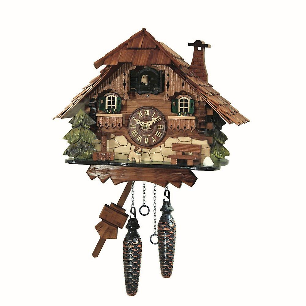 Engstler - 414 Q - Cuckoo Clock - Quartz - Walnut