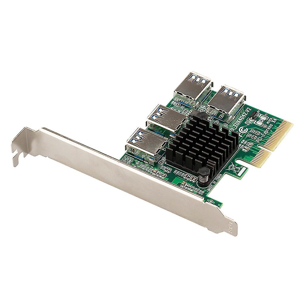 Pci-e Riser Board 1 To 4 Slot Adapter Card Pci-e Graphic Card 1x To 16x Riser