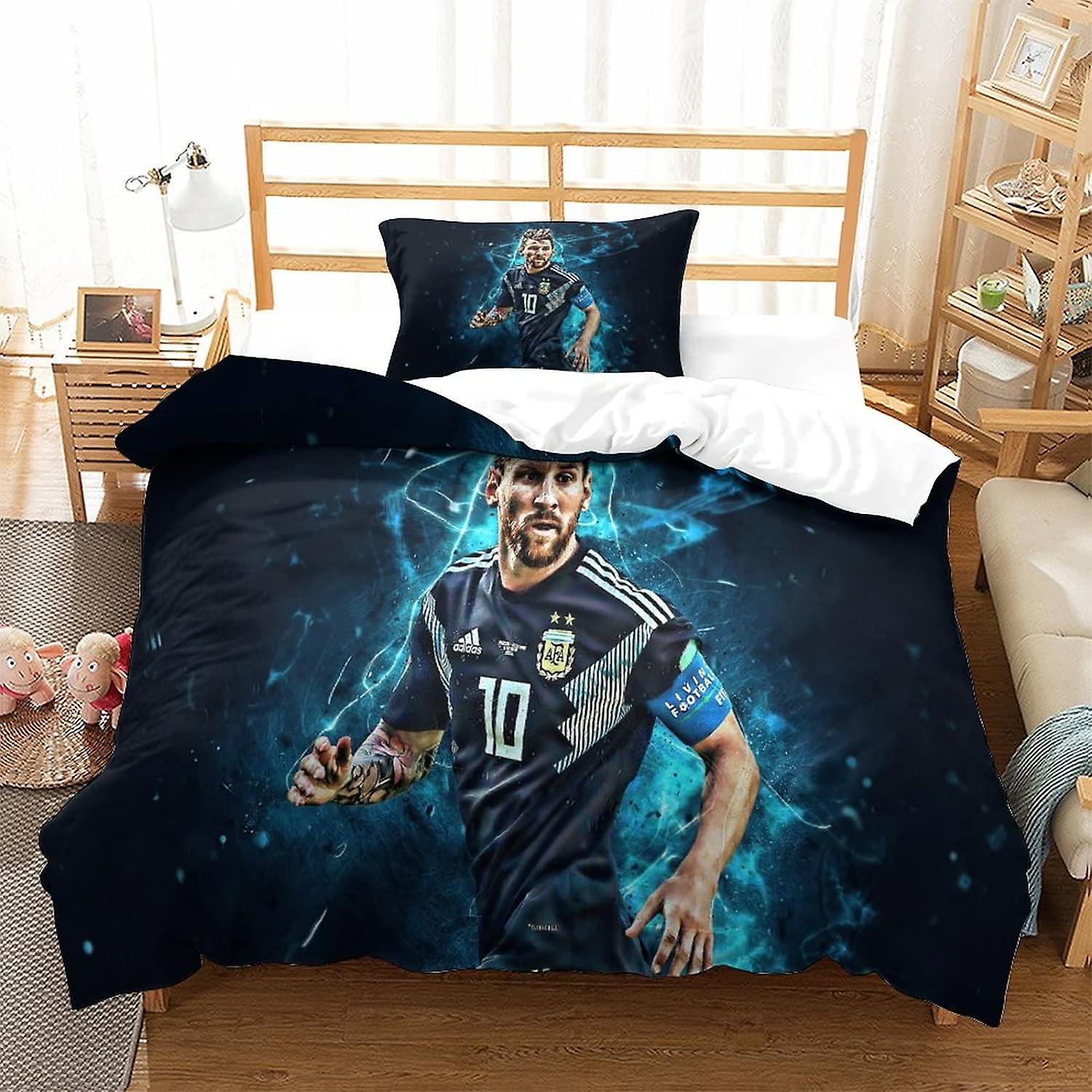 KNITII Football Superstar Duvet Cover Set Bedding Quilt Cover