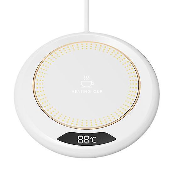 Mug Warmer Electric Coffee Cup Heated Coaster with 3-Temp Settings Waterproof USB Plug-Play Water Cup Heating Pad