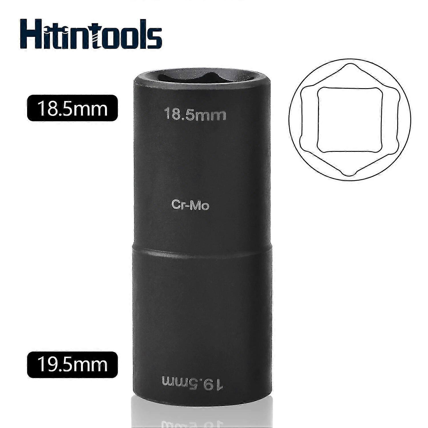1/2 "محرك مزدوج النهاية مقبس تأثير عميق 18.5 مم 19.5 مم عجلة بولت مزيل الجوز رقم 43175