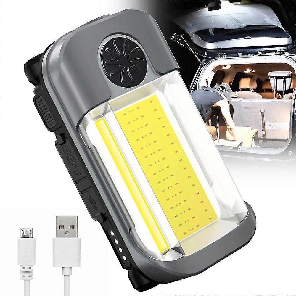 Stepless Dimmable LED USB Rechargeable Work Light Inspection Magnetic Flashlight
