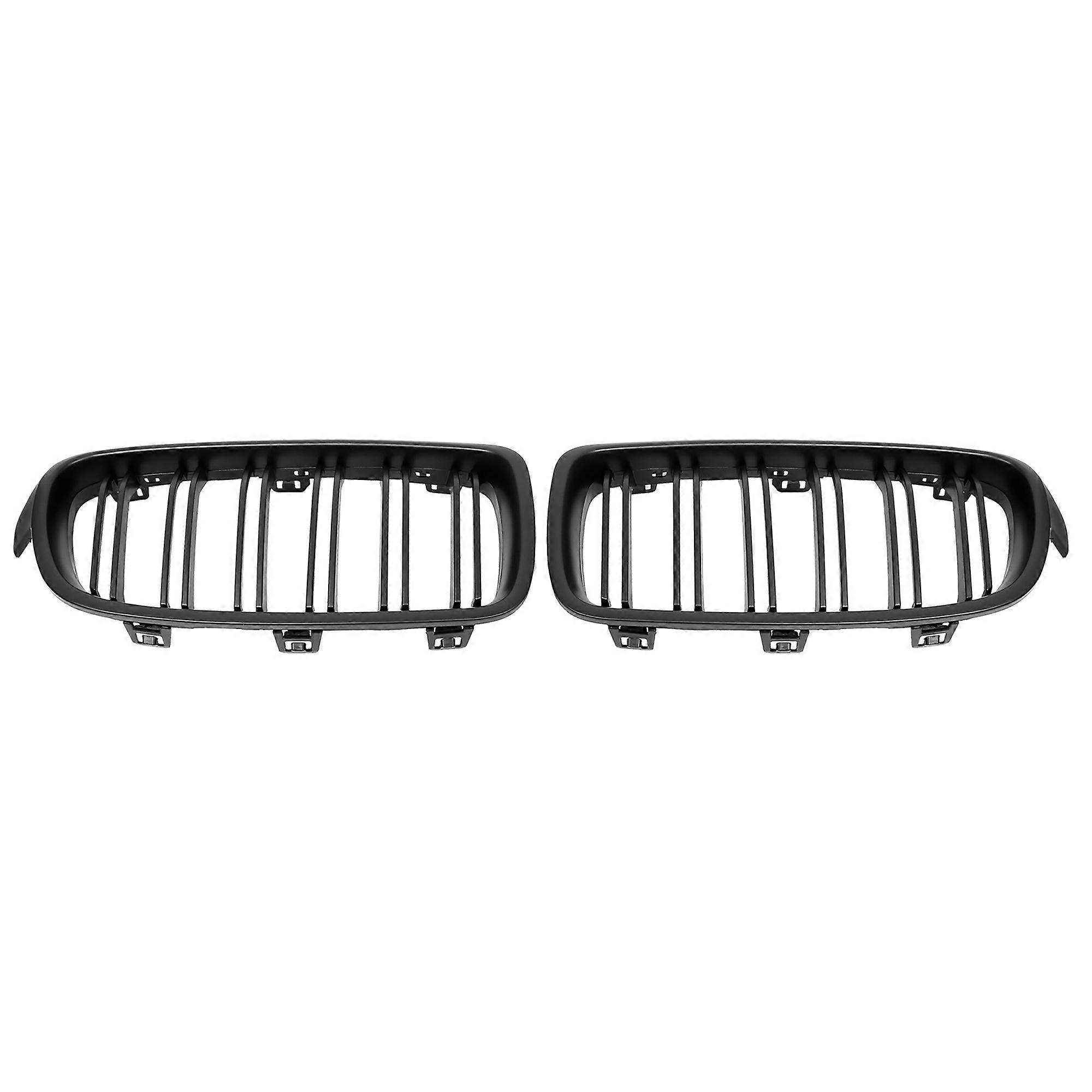 Foreverunatuo Gloss Black Kidney Grille For BMW F30 3 Series 2012-2018 – Front Bumper Grills (Pair)