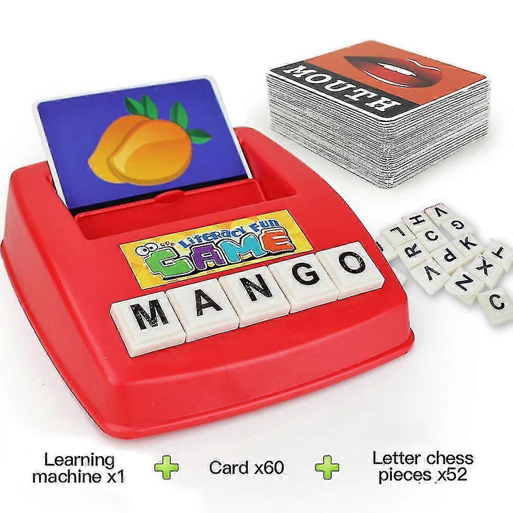 Matching Letter Game, Alphabet Spelling & Reading Words, Objects & Color Recognition, Early Learning Educational Toy