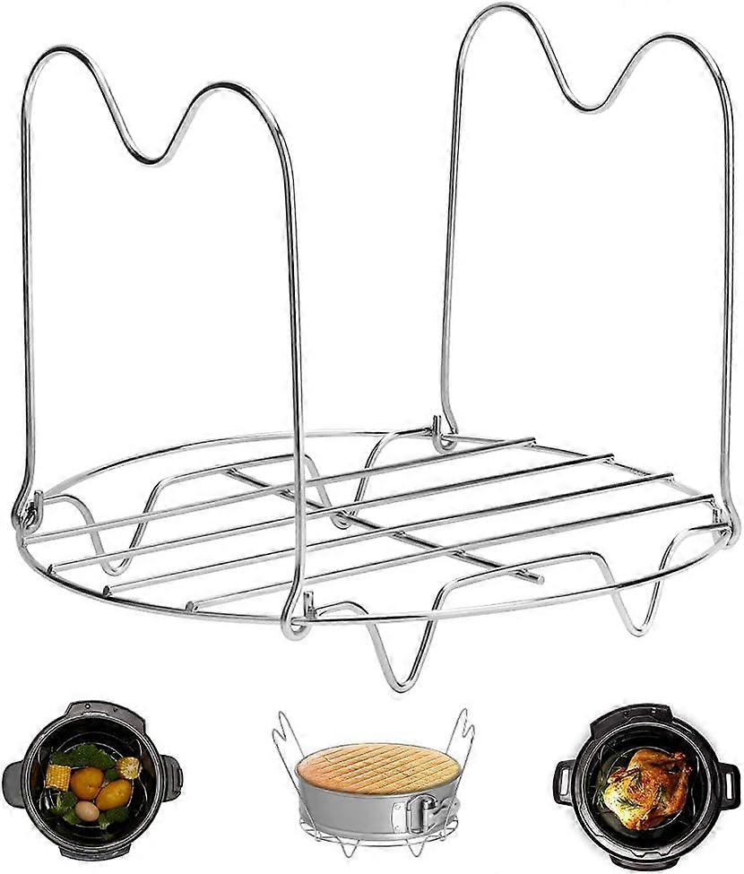 Steamer Rack Untersetzer mit Griffen Kompatibel mit Instant Pot Zubehör 3 Qt 5 Quart, Schnellkochtopf Untersetzer Draht Dampf
