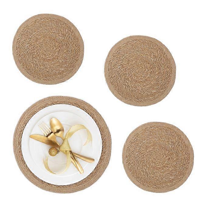 4 Piece Water Hyacinth Table Tray