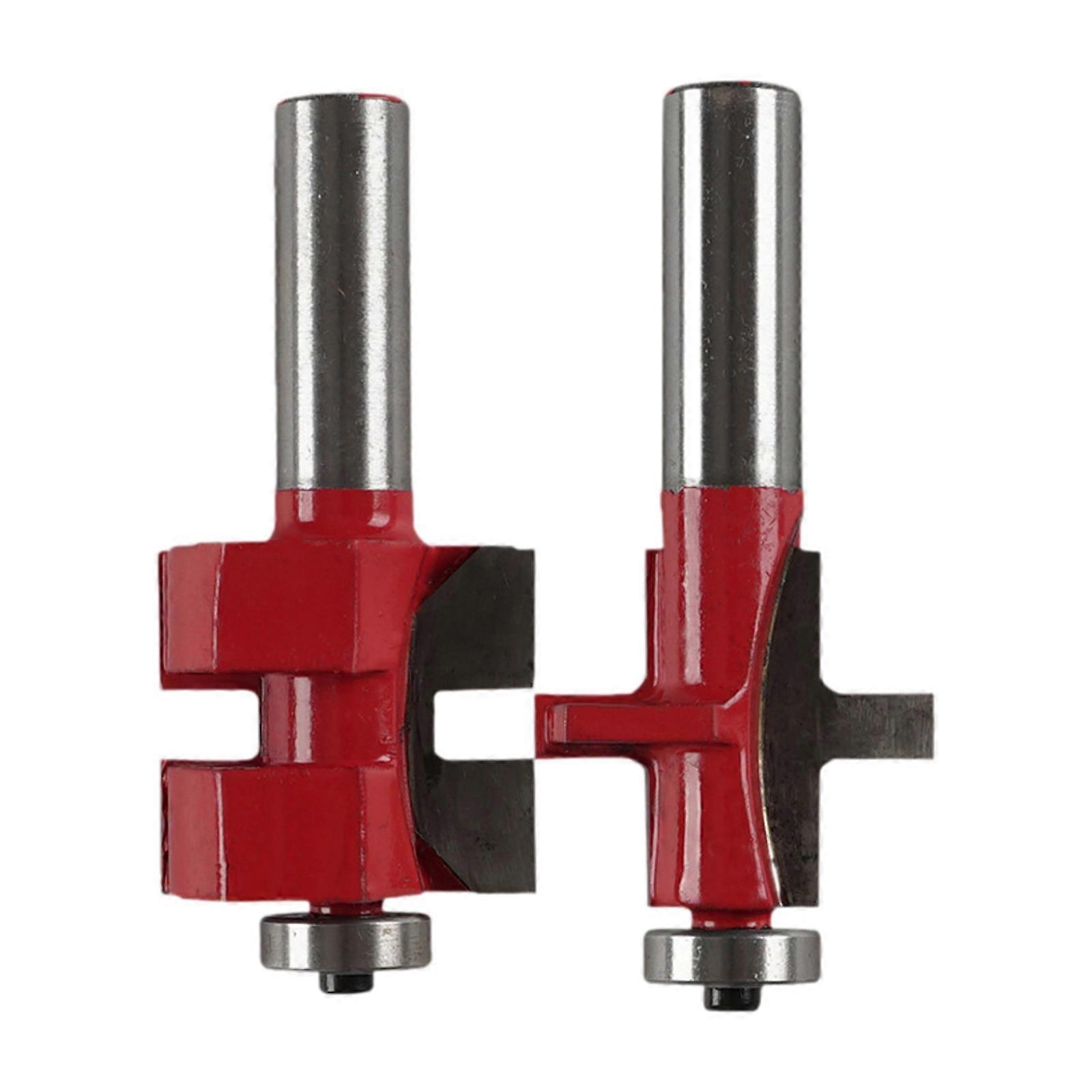 2 Pieces Woodworking Router Bits Set Strong for Door Frame Wood Crafts Table