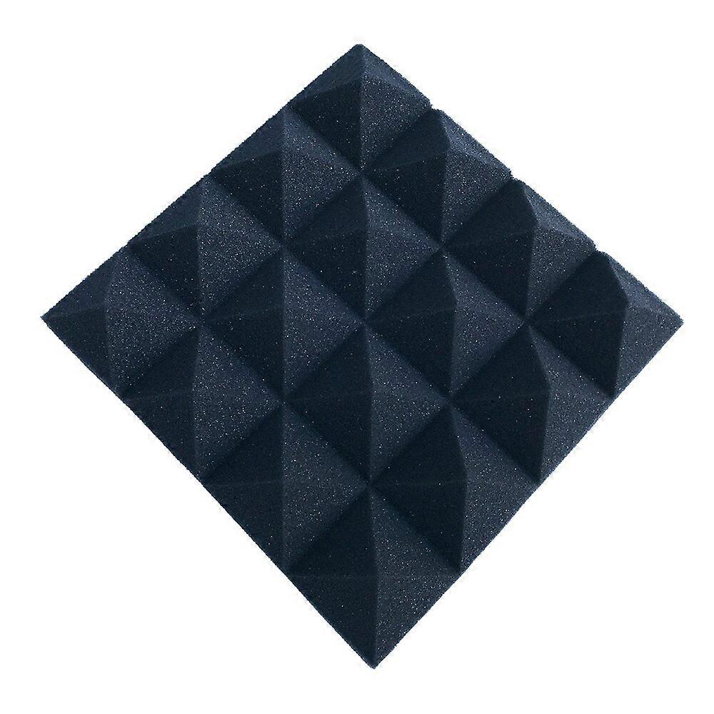 12Pcs 2inch X 10 inch X 10 inch Acoustic foam Studio Soundproof Pyramid Sound Absorption Treatment Panel Tile Protective Sponge