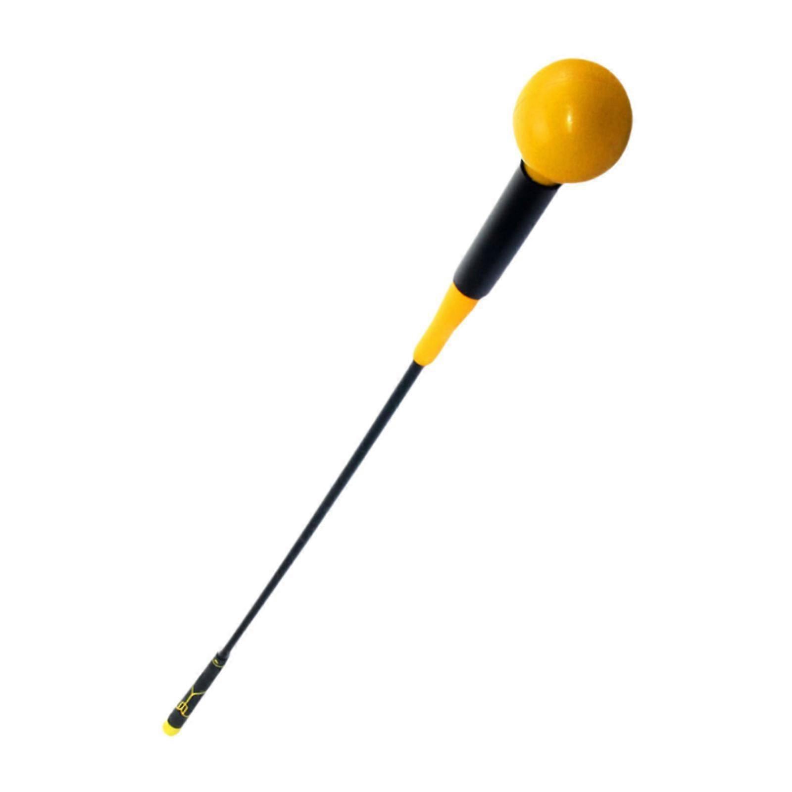 Golf Swing Training Rod Lightweight Golf Club for Women Men Chipping Hitting Yellow