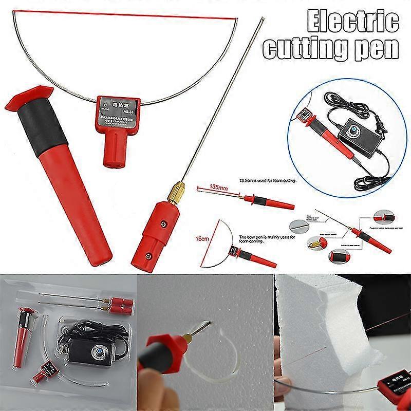 3-in-1 Electric Hot Wire Foam Cutter - Polystyrene Styrofoam Cutting Pen Tool Set