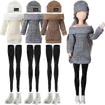 3-Piece Set of 12 Doll Clothes and Accessories for 12 Inch Dolls Summer Doll Clothes Girls Doll Pants Shoes Casual Clothing, Doll Not Included (Classi