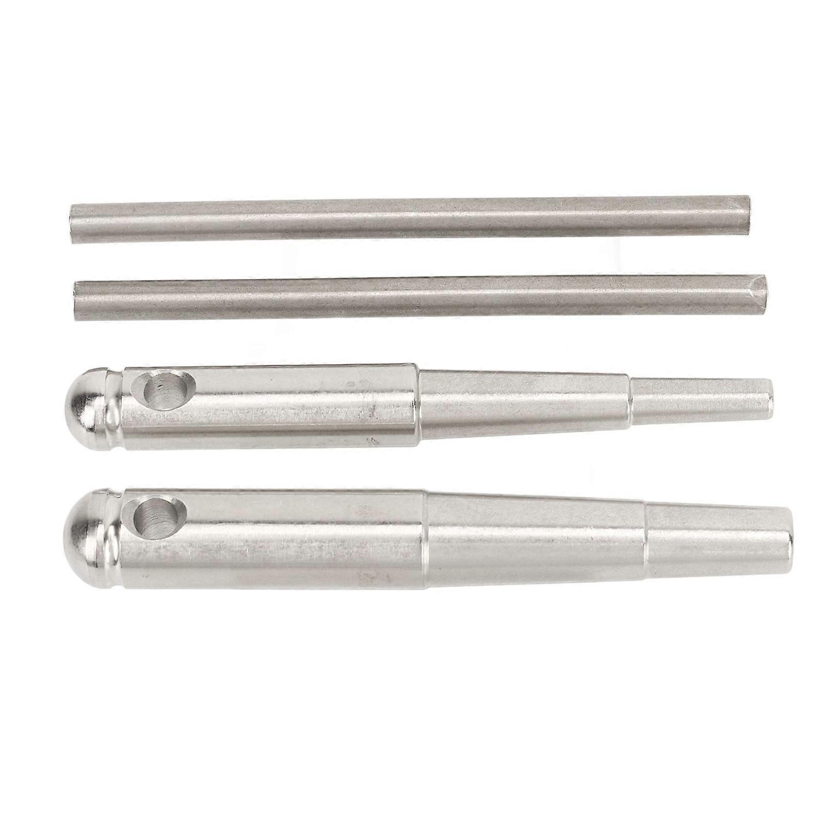 2PCS小号丝锥扳手带手柄金属维护扳手工具套件，适用于长号法国号管乐器修理