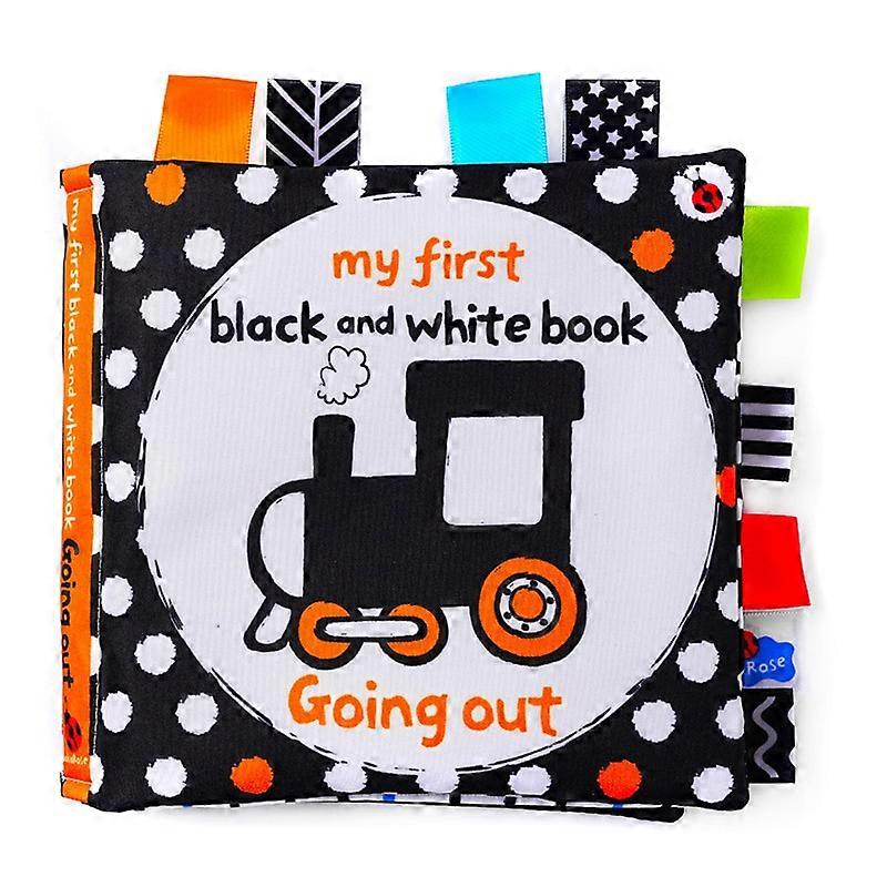 Baby Book Toys For Toddler Newborn Infant Soft Cloth Books Baby Quiet Book Early Educational Black White Book Visual Stimulation - Cloth Books
