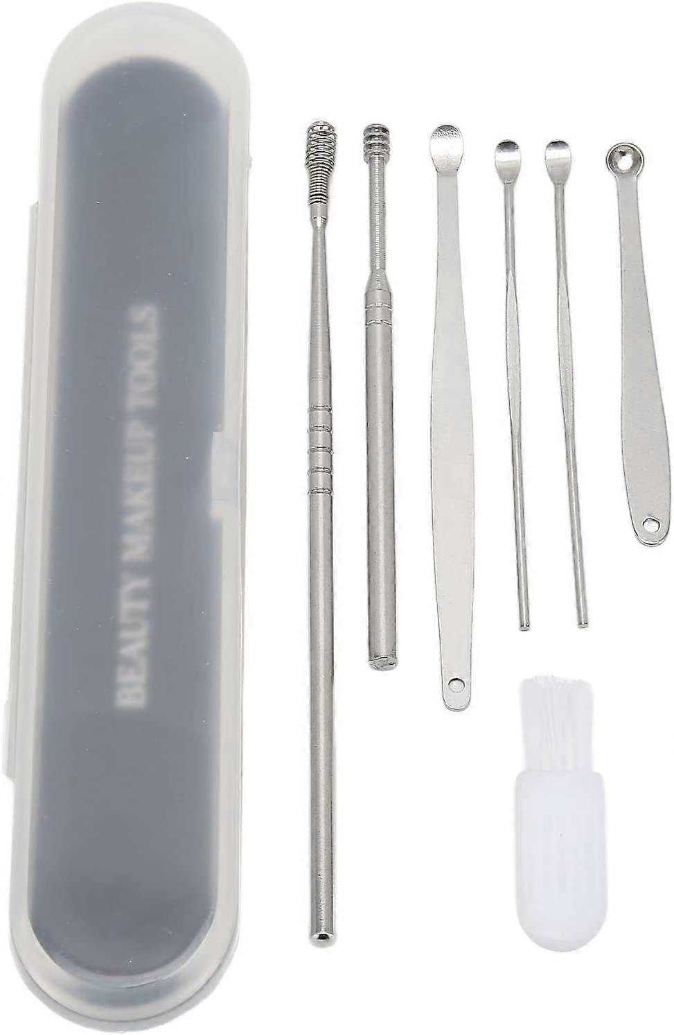 Spring earwax cleaning tool