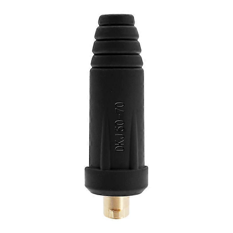 Welding Cable Panel ConnectorEuropean Style Power Socket Brass Welding Machine Quick Fitting Connector DKJ Quick Fitting1 1 setblack