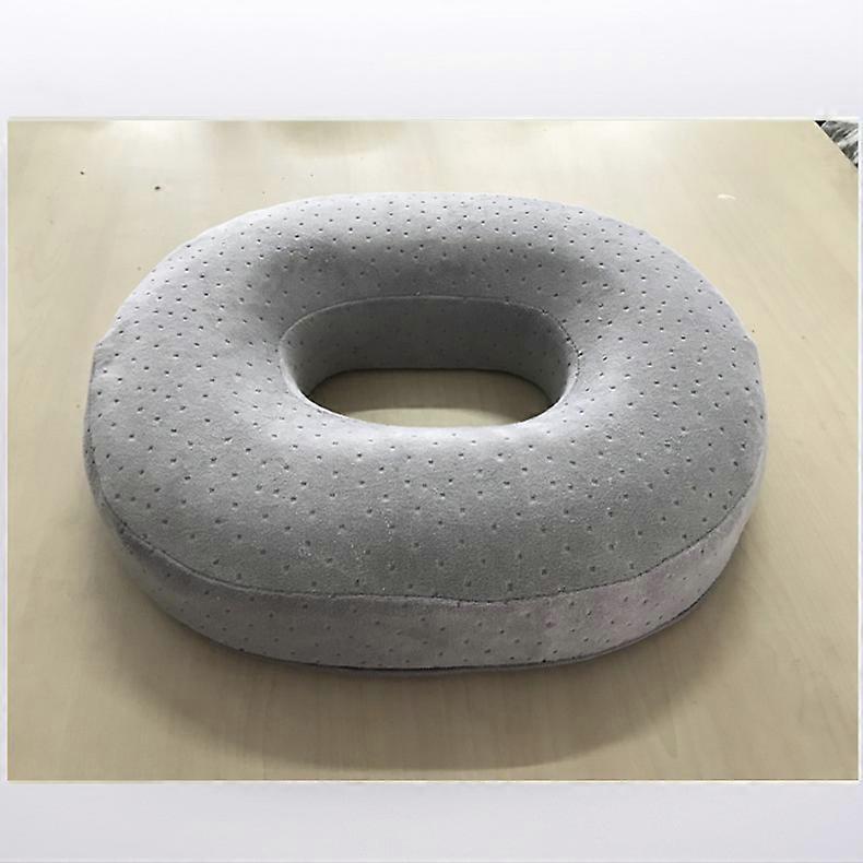Grå smärtlindring Memory Foam Ring Stolsdyna Kudde