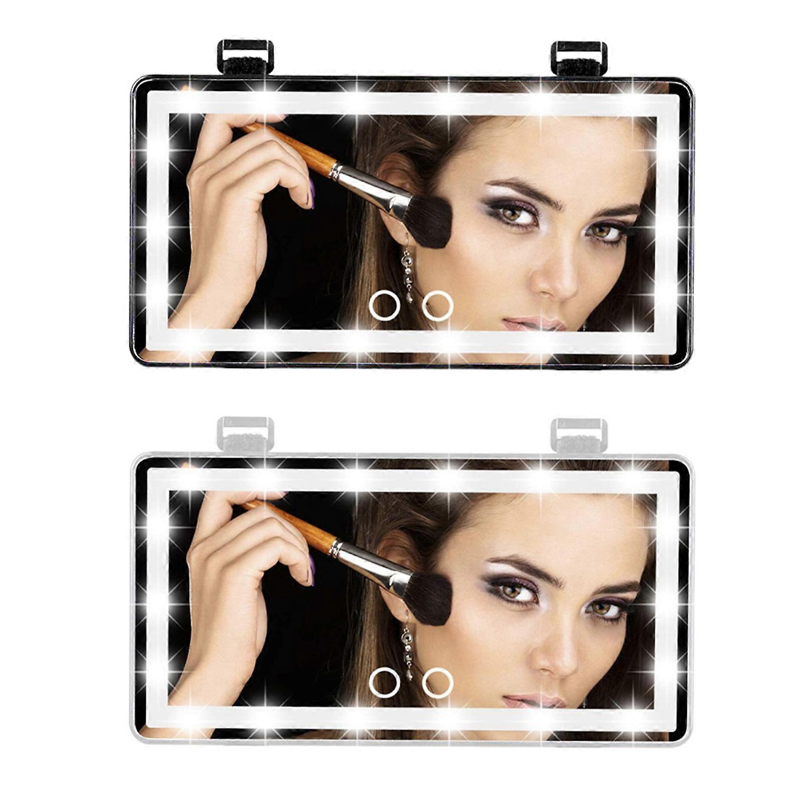 Universal sun visor for car, adjustable LED makeup mirror, touch switch, very clear HD interior