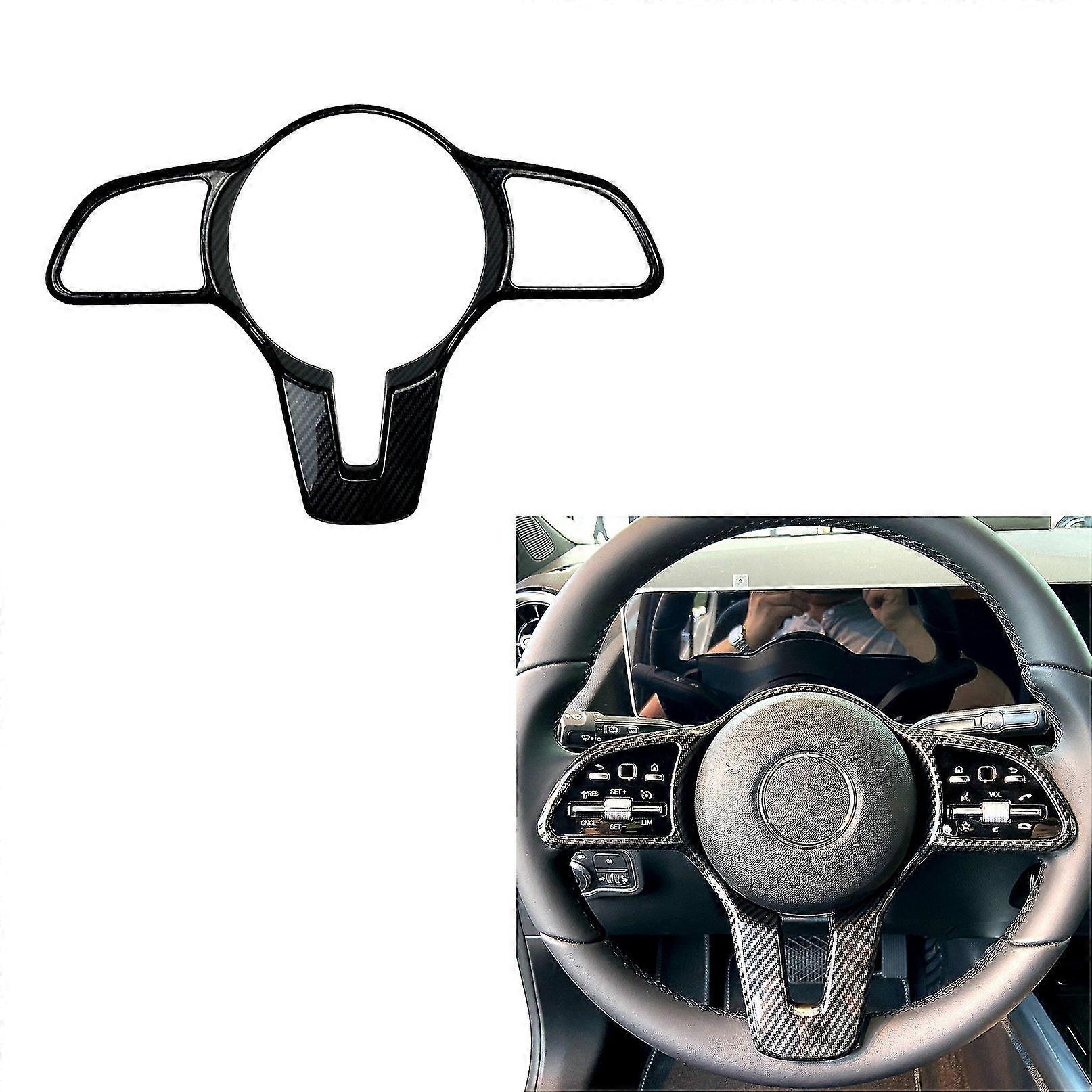Kit Volant Cuir Microfibre Noir Pour Mercedes Classe A W177, C W205, E W213 - Neuf