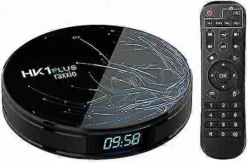 Android TV Box 4GB RAM 64GB ROM 4K Amlogic S905X2 Quad-Core Processor 64bit-black